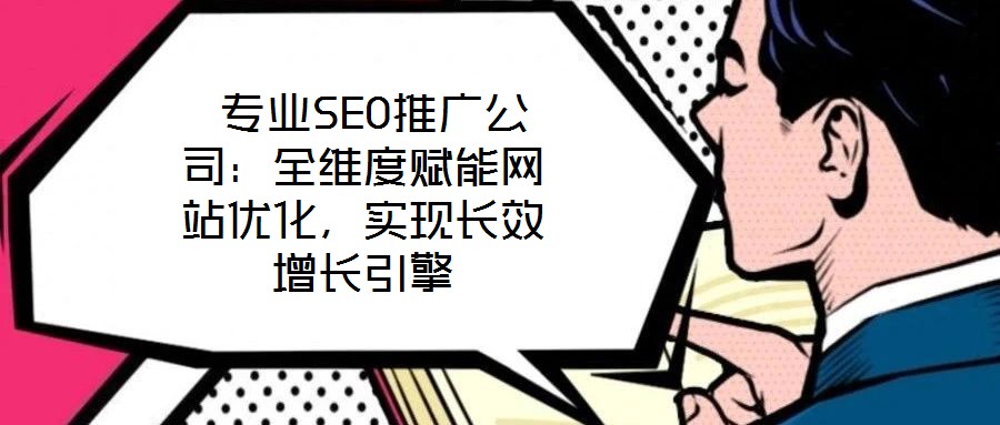  專業SEO推廣公司：全維度賦能網站優化，實現長效增長引擎